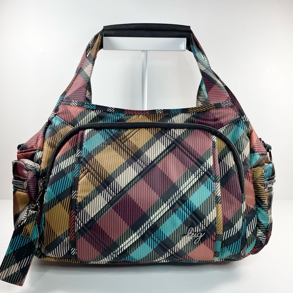 lug Handbags - Lug Rumble Crossbody Shoulder Bag Satchel in playful plaid autumn NWT